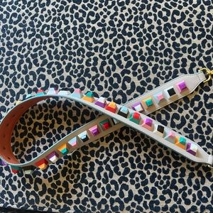 Change the look of any of your bags with this colorful purse strap.  40 inches